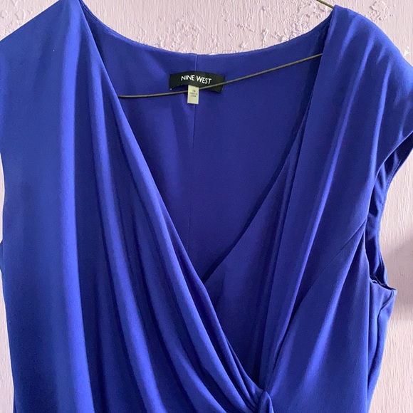 Violet purplish stylish dress with ruffles & tiny rhinestones - Picture 3 of 4